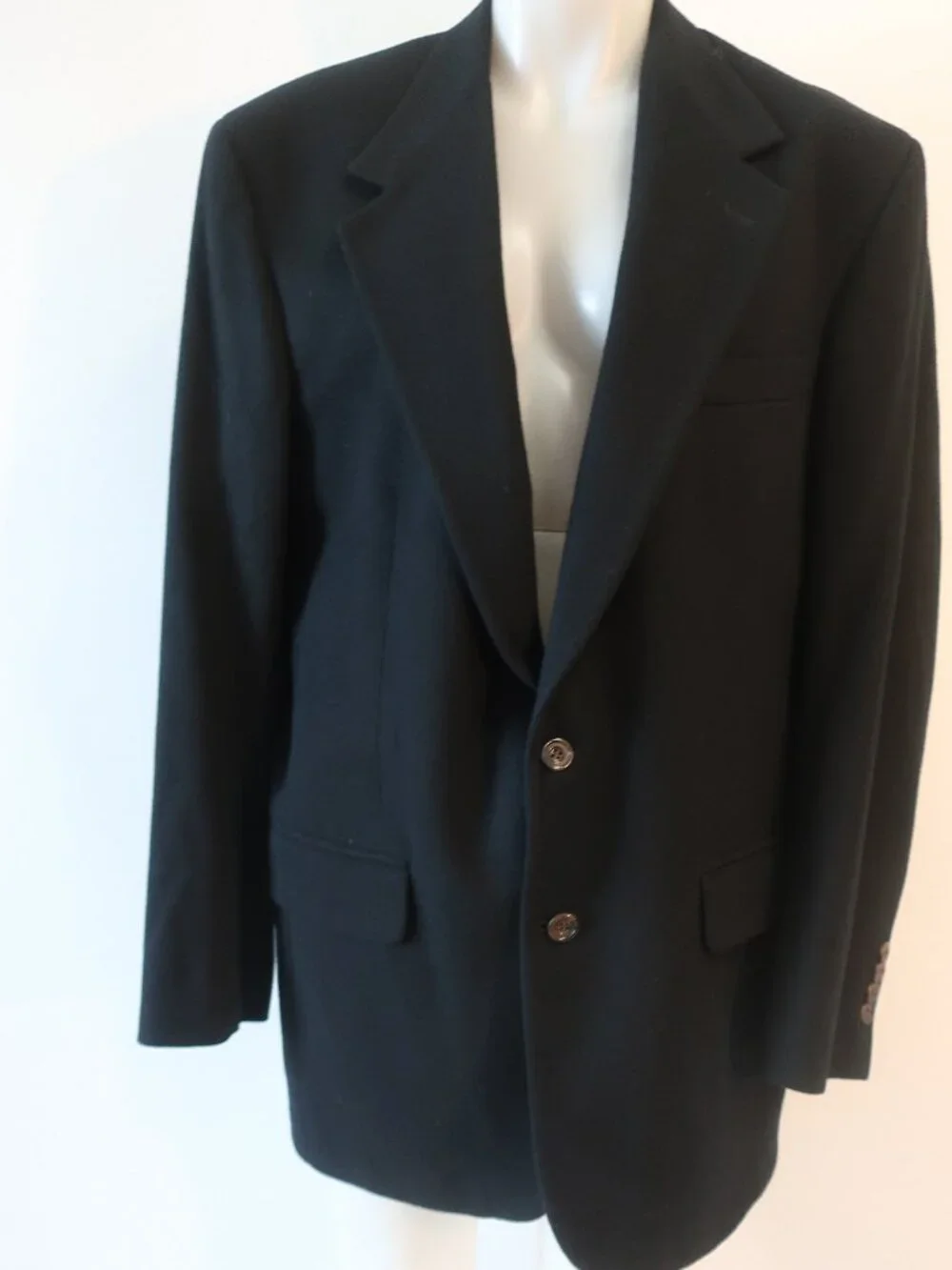 Mens Peterborough x Bloomingdale's Navy (Item-15) Pure Cashmere Sport Coat 42R